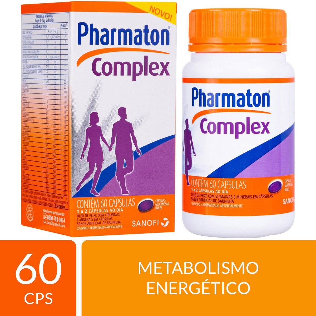 Multivitamínico Pharmaton Complex 60 cápsulas