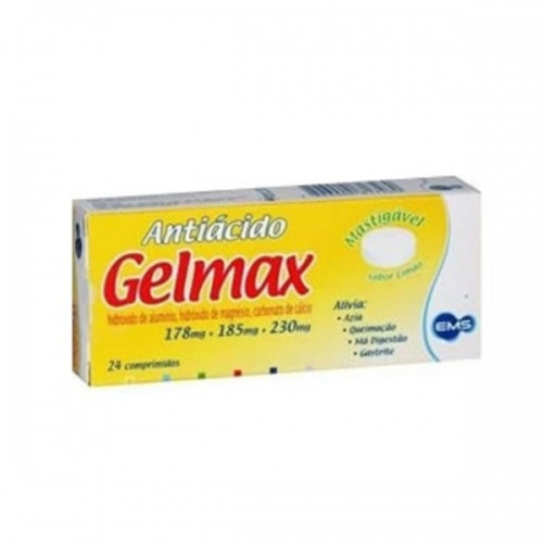 Gelmax com 24 Comprimidos Mastigaveis