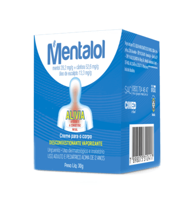 Mentalol Pomada Cosmética Corporal 30g