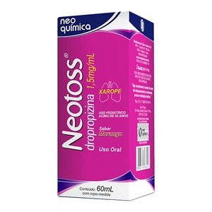 Neotoss Infantil 1,5mg/ml Sabor Morango 60ml - Neo Química