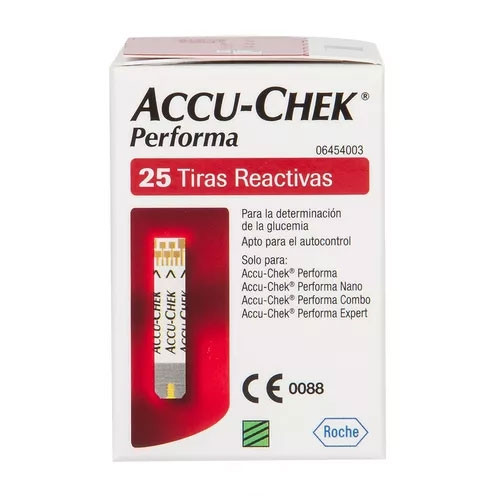 Tiras Accu-Chek Perfoma 25 Unidades